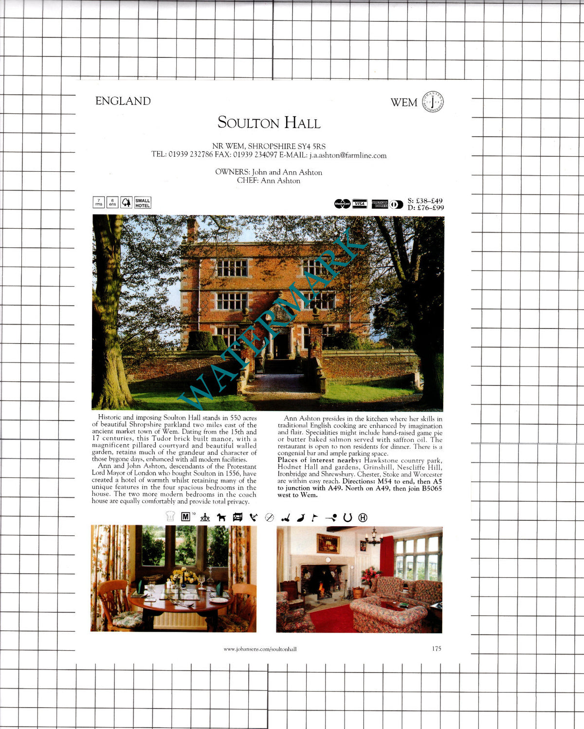 Beechleas Wimborne Minster Dorset / Soulton Hall Wem Shropshire -  2001 Advert