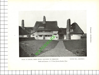 Croyde North Devon Oliver Hill Architect -  c.1920s Book Prints