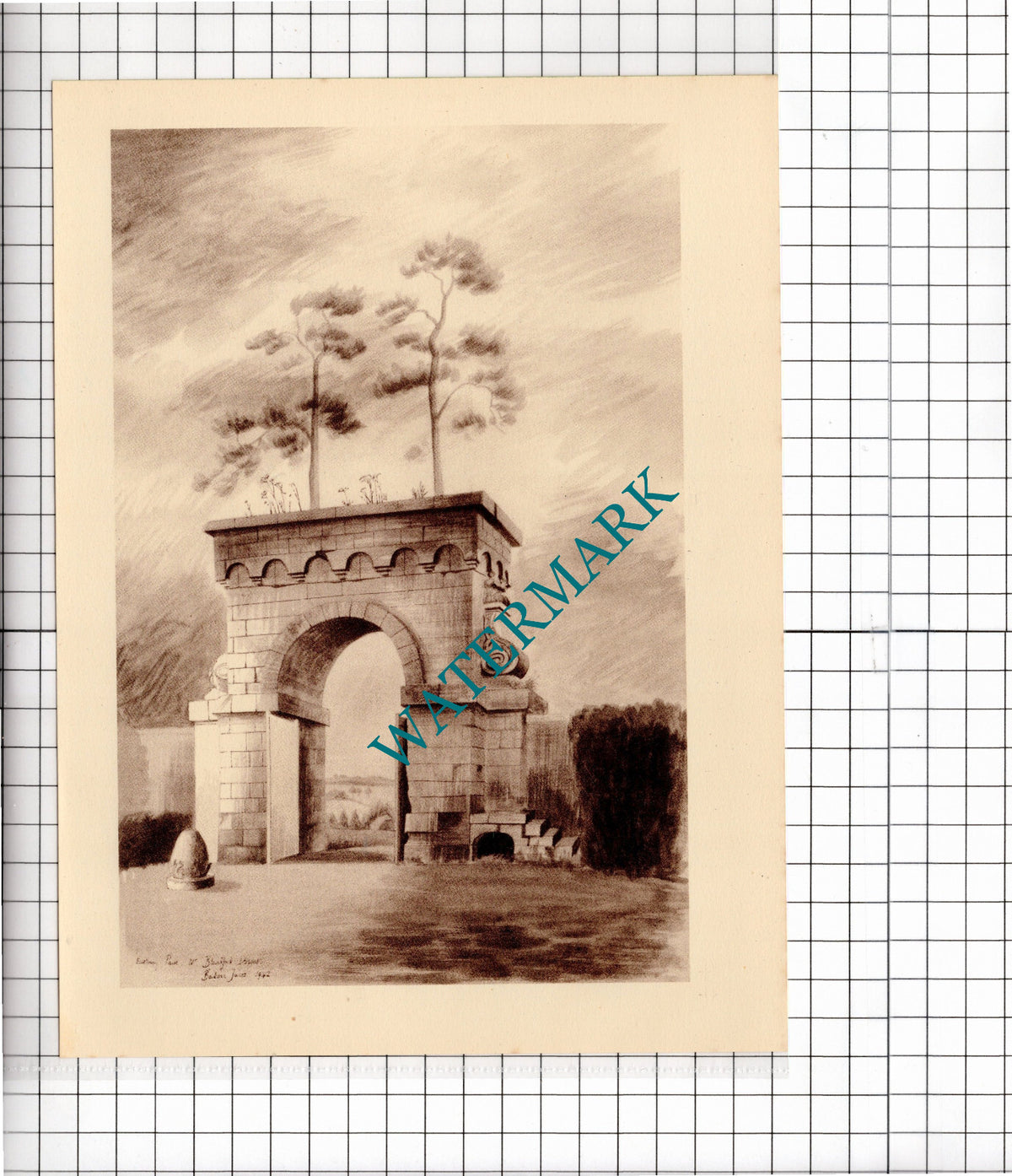 Eastbury Park Dorset Barbara Jones - c.1949 Clipping / Print