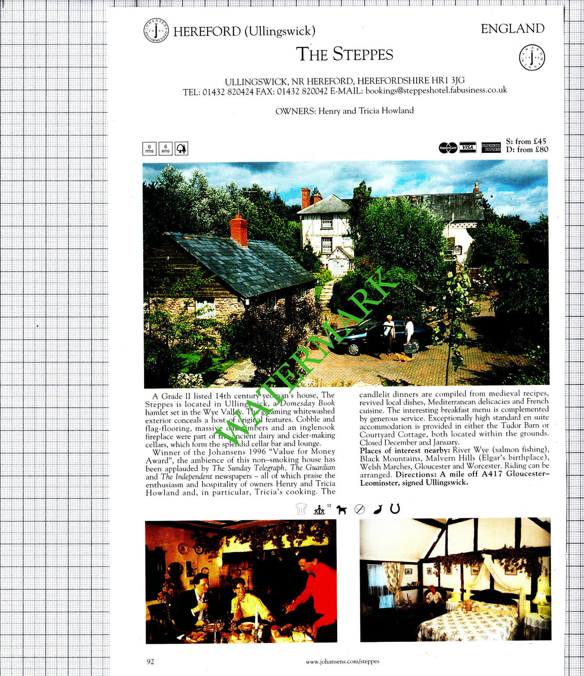 Nansloe Manor Helston Cornwall Ridden / The Steppes Ullingswick  - 2001 Cutting