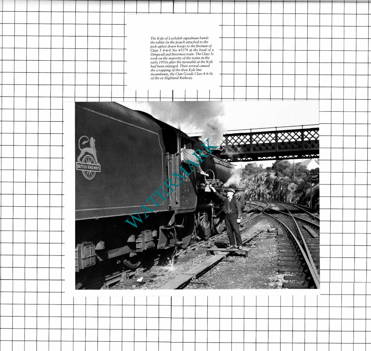 Kyle of Lochalsh  Signalman Railway Engine No 45179 - 2-Part Cutting