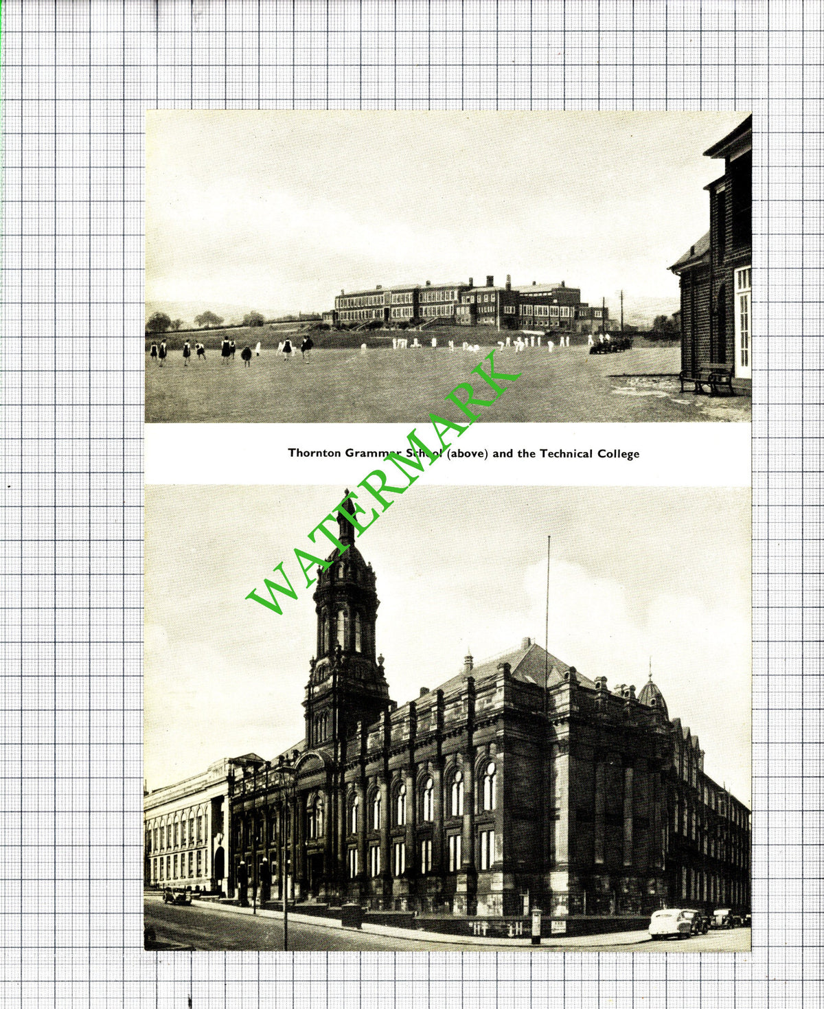 Thornton Grammar School Technical College Buttershaw Brookfield Bradford - 1957