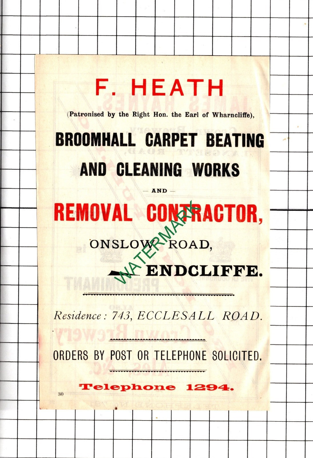 James Haynes Crown Brewery Sheffield / F Heath Broomhall Endcliffe - 1902 Advert
