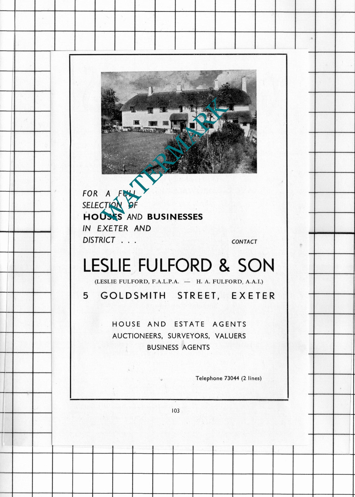 Greenslades Tours Exeter / Leslie Fulford & Son Exeter Advert - 1957 Clipping