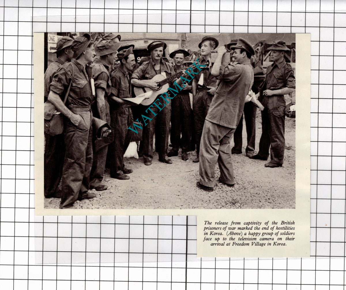 Freedom Village Korea POWs  - 1953 Clipping