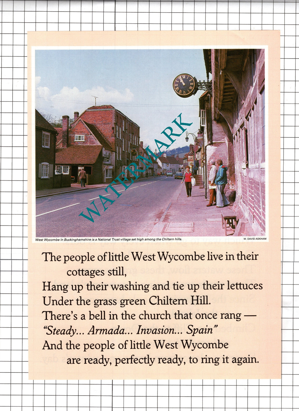 West Wycombe Buckinghamshire  - 1986 Cutting