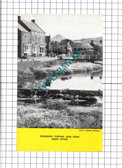 Great Ayton Yorkshire / Starbotton Upper Wharfedale - 1977 Clipping / Print