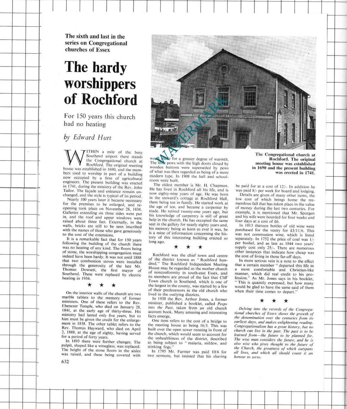 Rochford Essex Congregational Church - 1967 Article