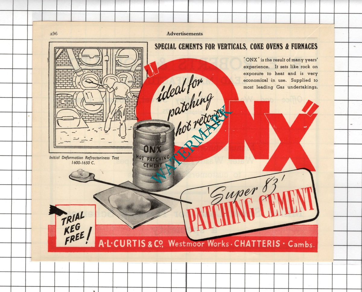 A L Curtis & Co Chatteris / R E Roberts & Son Ltd Lead Bolton Lancs- 1951 Advert