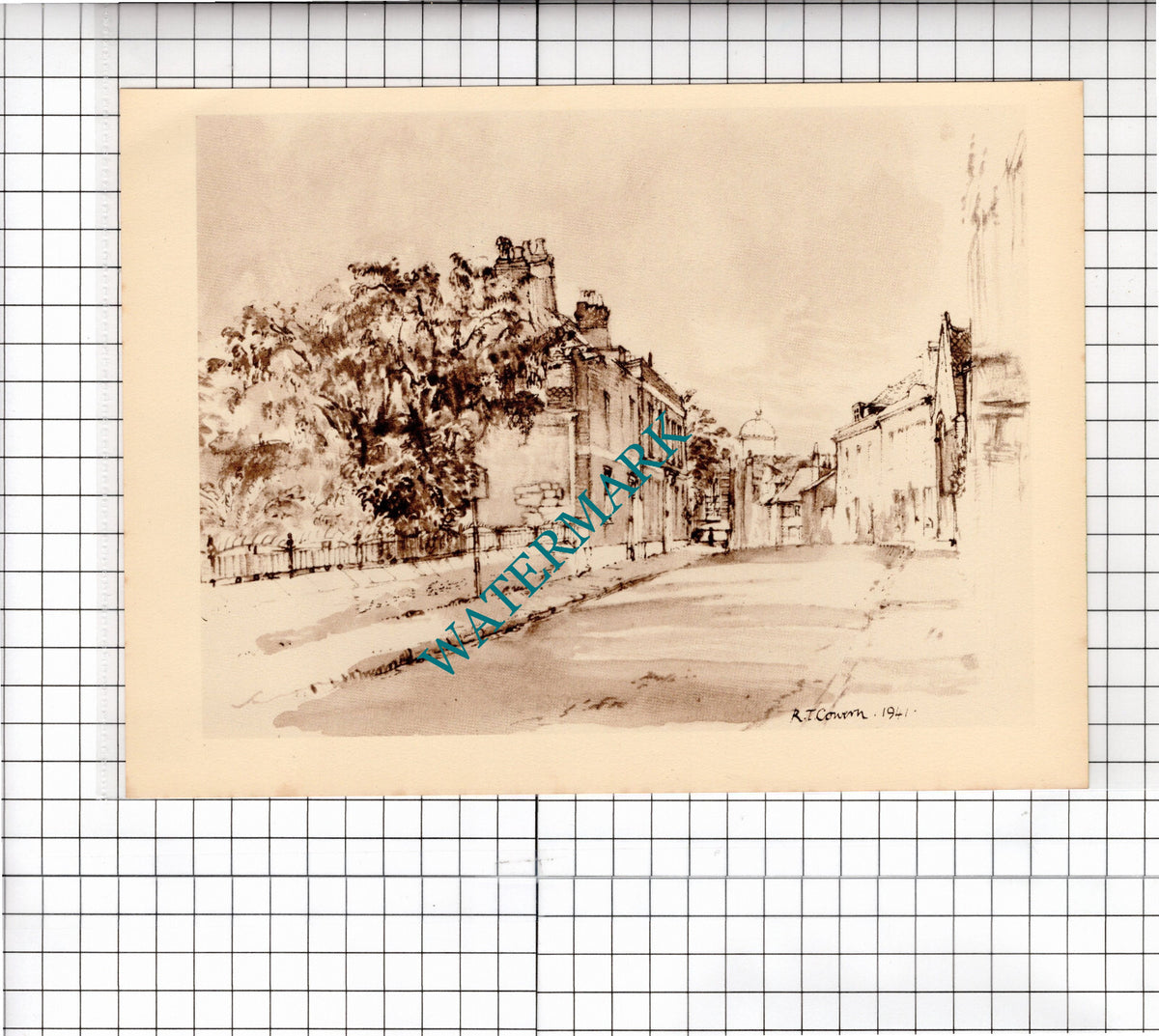St Thomas Street Winchester Hampshire  Raymond Cowern - c.1949 Clipping / Print