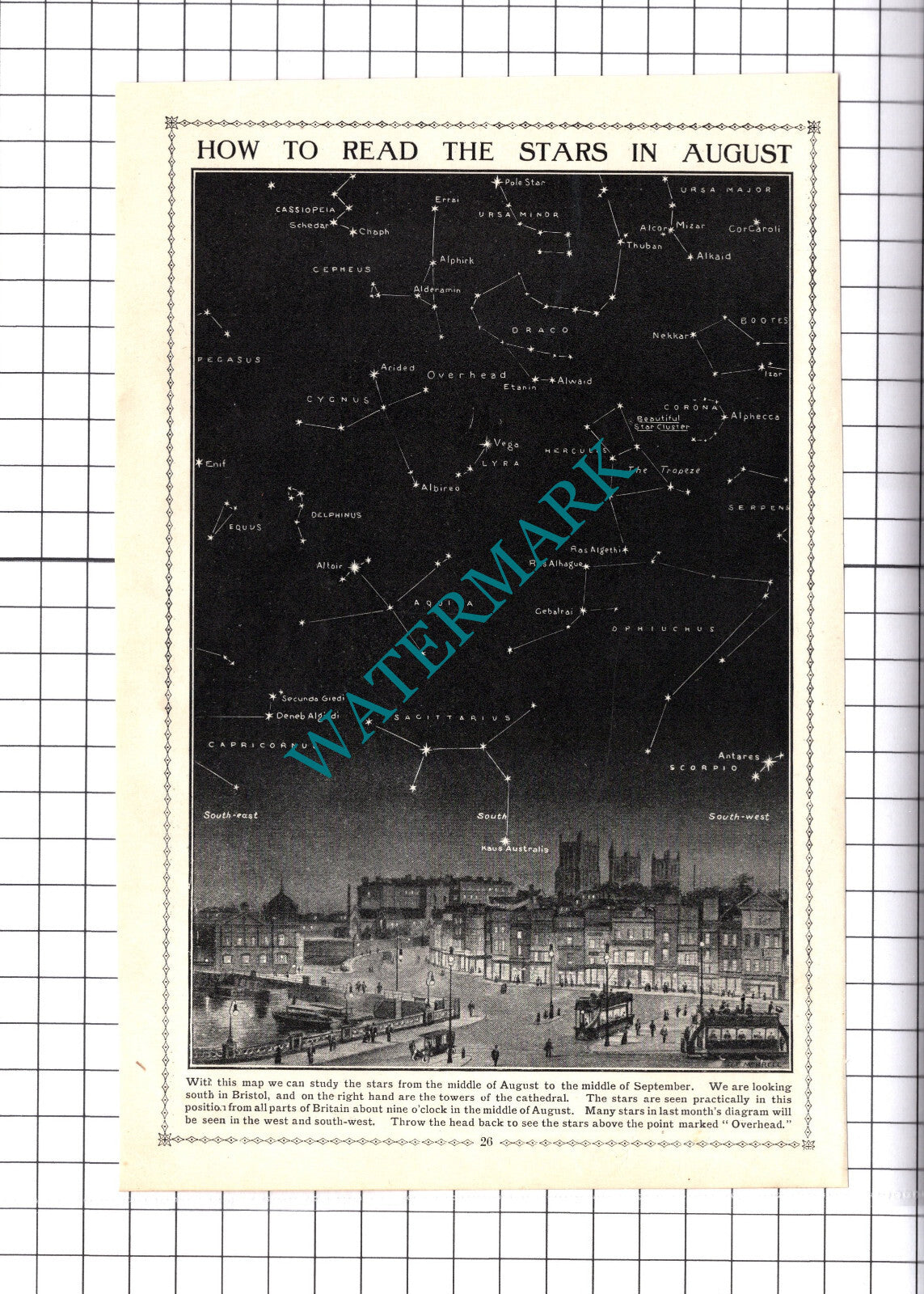 Stars in Bristol In August - c.1930's Cutting / Print