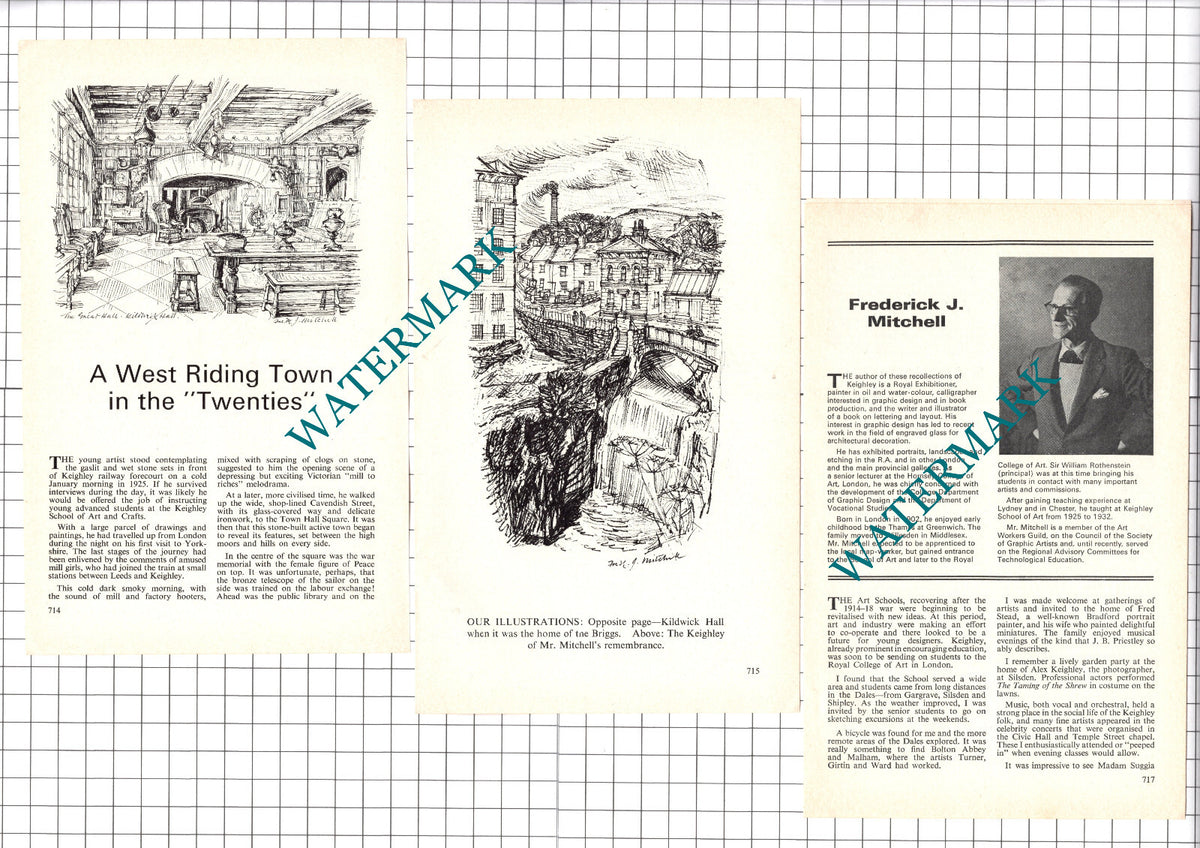 Frederick J Mitchell Artist -  1974 Article / Print