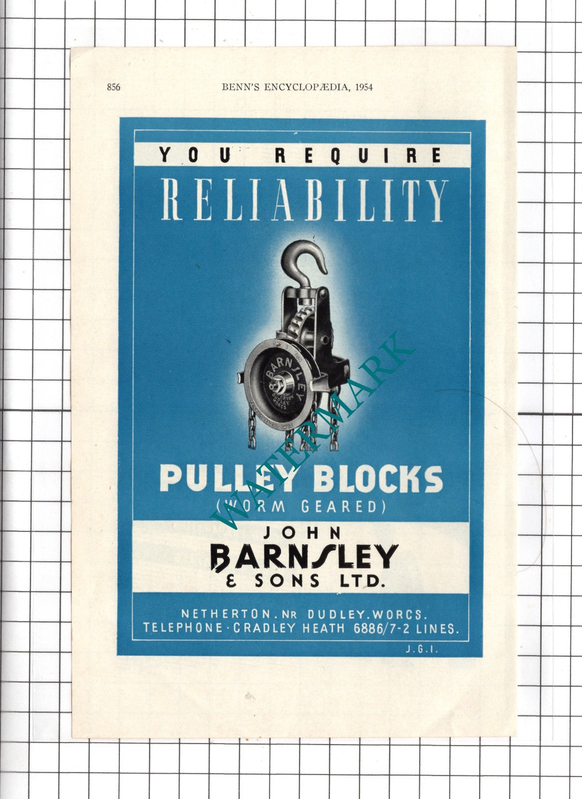 Hollins Brush Co Ltd Darwen  / John Barnsley & Sons Ltd Netherton -1954 Advert