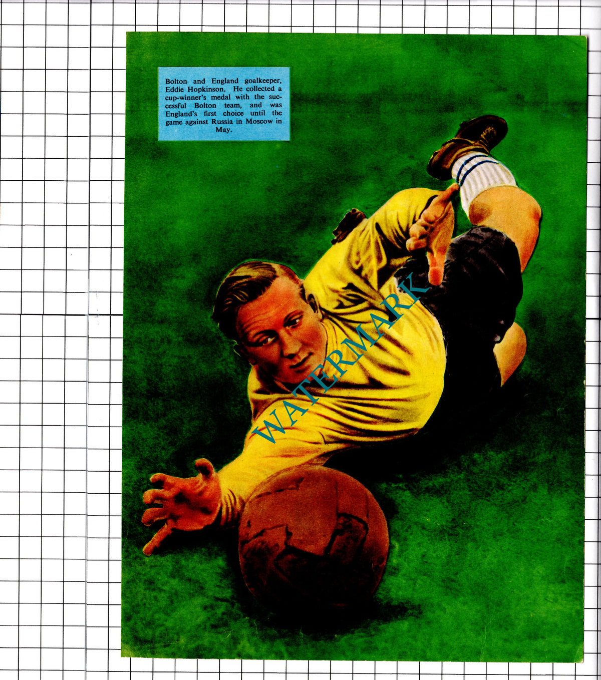 Eddie Hopkinson Bolton Football - c.1958 Clipping / Print