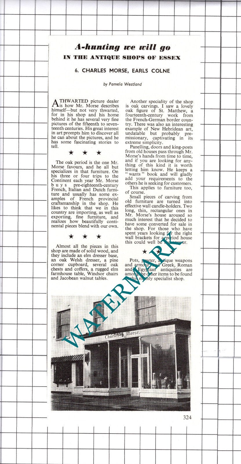 Charles Morse Earls Colne Essex - 1965 Cutting / Print