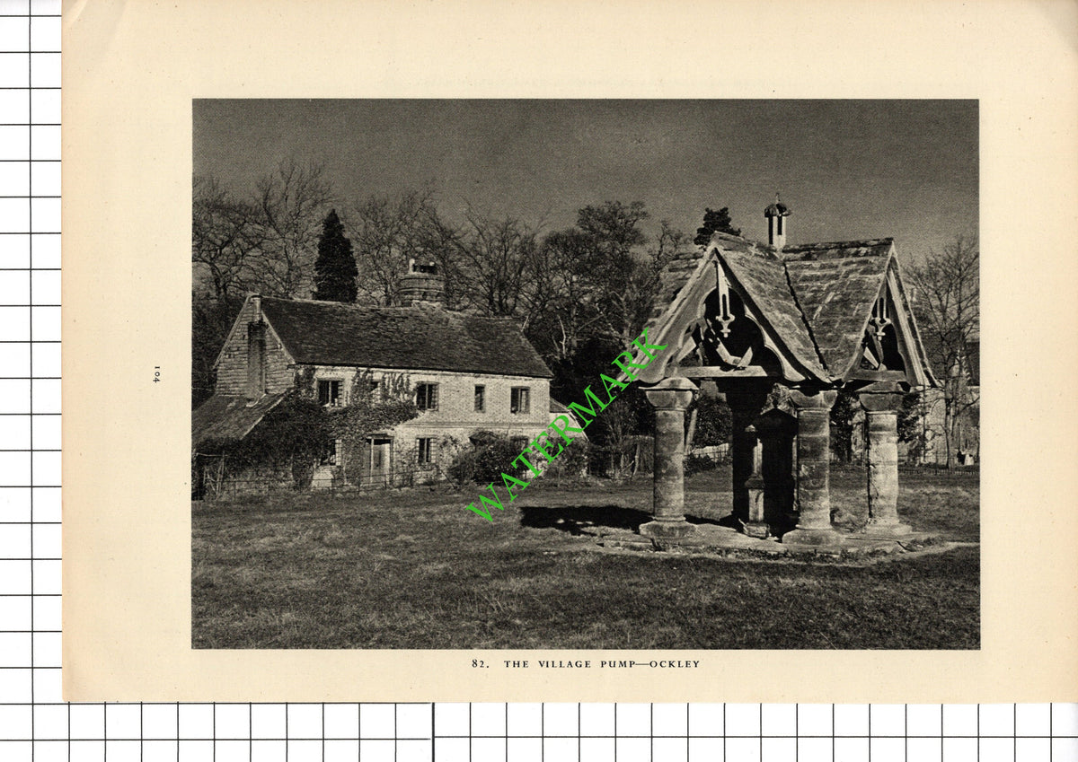Ockley Surrey - 1949 Book Print