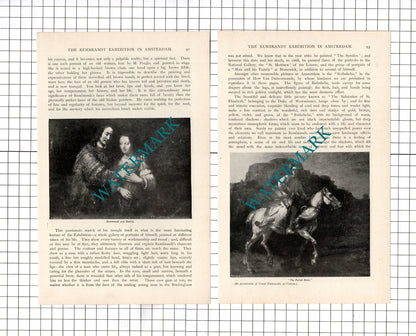 Rembrandt Artist Frances H Low  - c.1899 Article