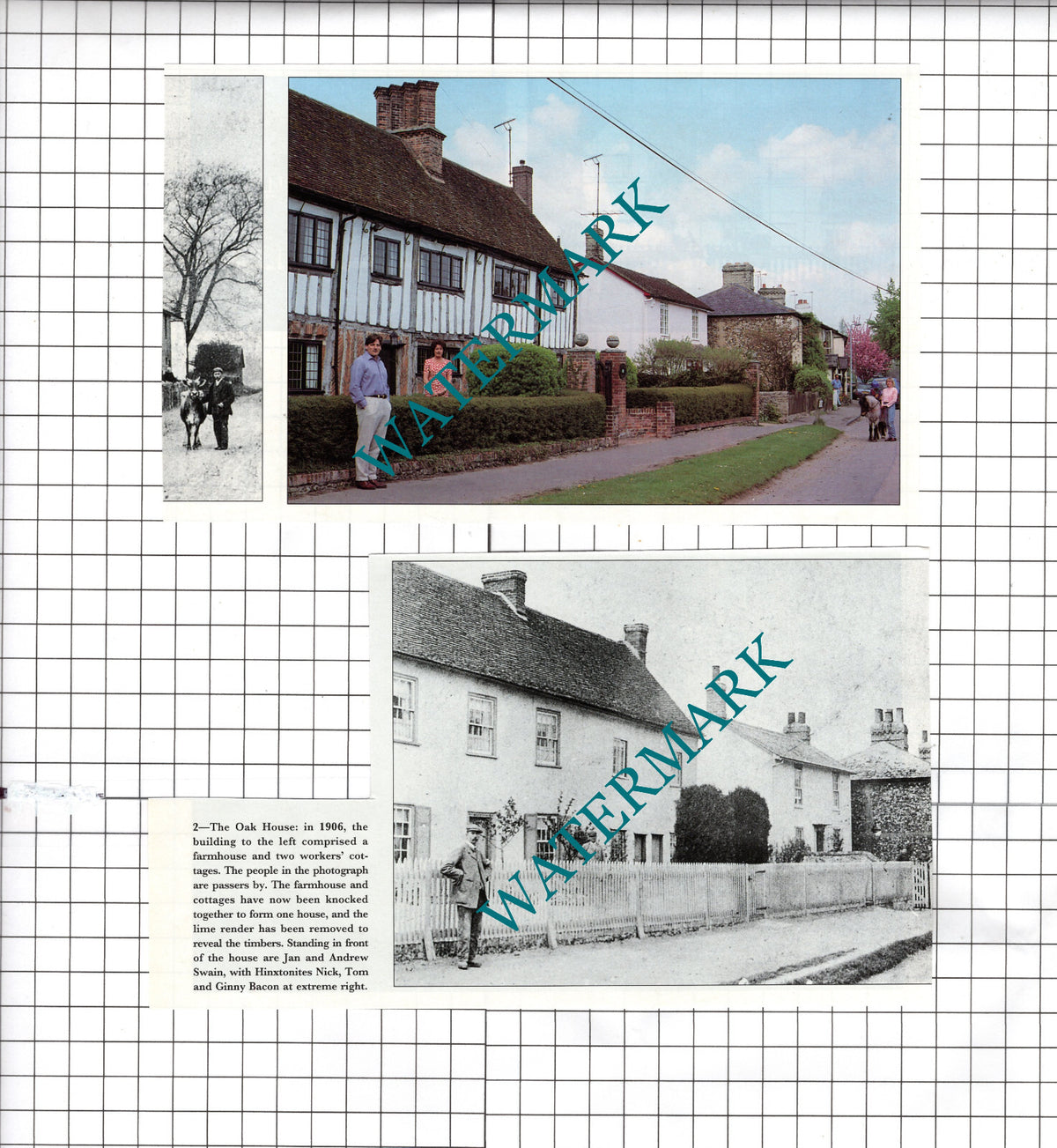 The Oak House Hinxton Cambridgeshire   - c.1990 Two-Part Cutting