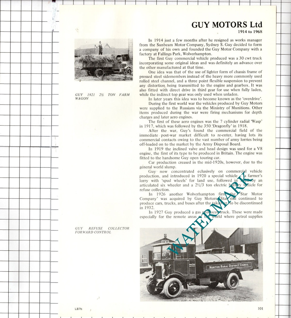 Guy Motors Ltd Wolverhampton Sydney Guy - 1979 Article