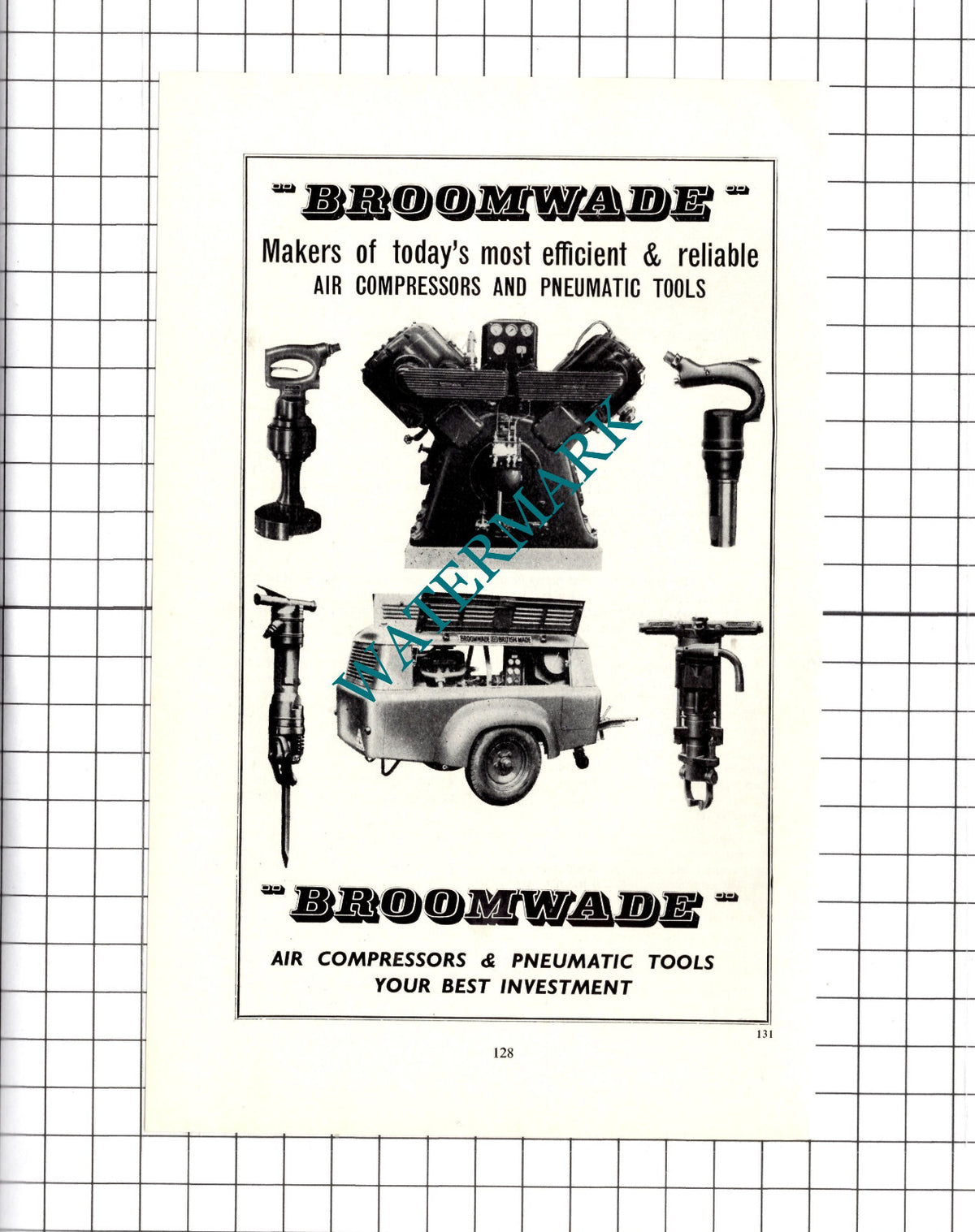 Broomwade Tools   - 1964 Advert