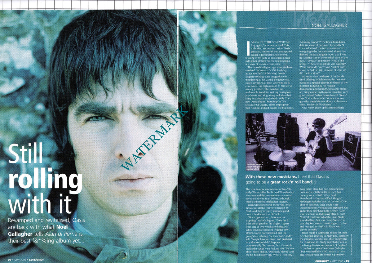 Oasis Noel Gallagher - 2000 Article