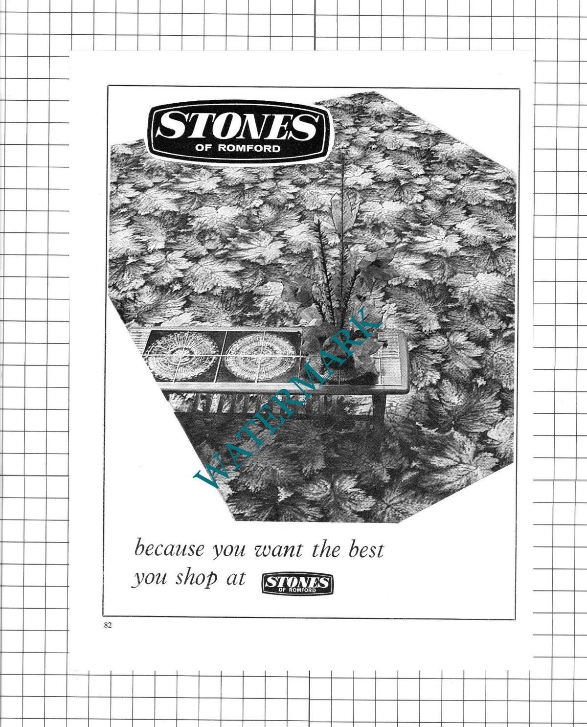 Stones Of Romford ADVERT -  1965 Cutting / Print