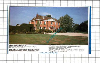 Alton Hampshire / Heathfield Sussex Oast House - c.1990 House Sale Advert