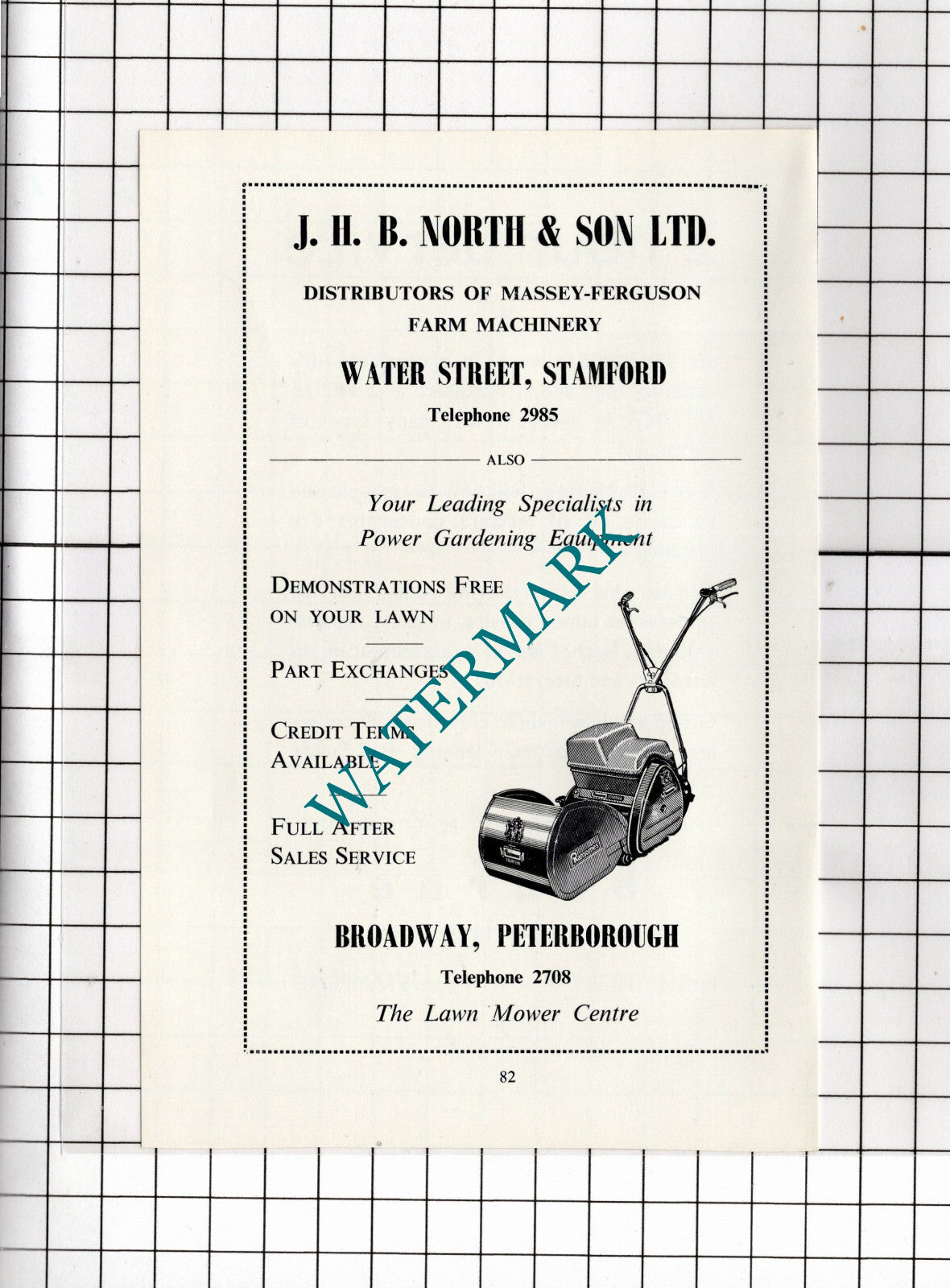 JHB North & Son Ltd Stamford Lincolnshire Bourne Cleaners - 1966 Advert