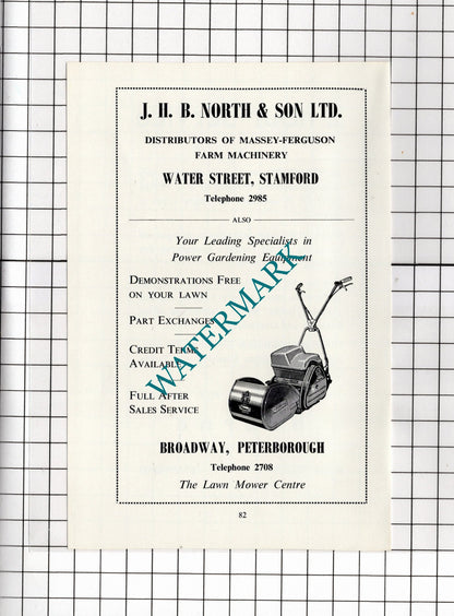 JHB North & Son Ltd Stamford Lincolnshire Bourne Cleaners - 1966 Advert
