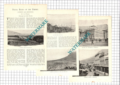 Capetown Naval Base Simonstown - 1907 Article / Print