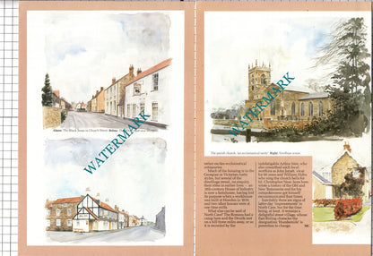 North Cave Yorkshire  Finkle Street Black Swan White Hart - 1985 Article