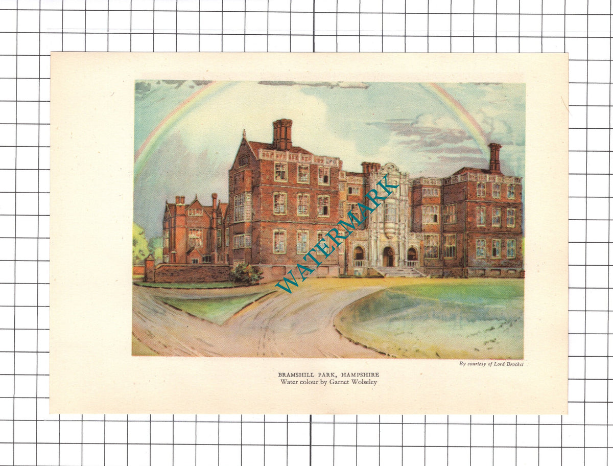 Bramshill Park Hampshire Garnet Wolseley / Inigo Jones    - c.1945 Book Print