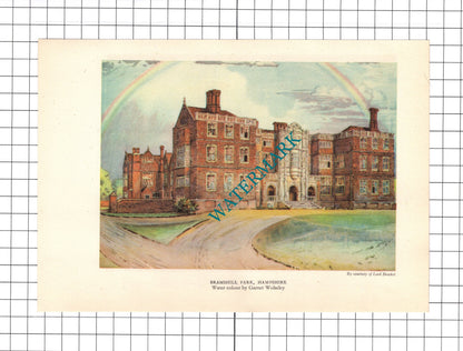 Bramshill Park Hampshire Garnet Wolseley / Inigo Jones    - c.1945 Book Print