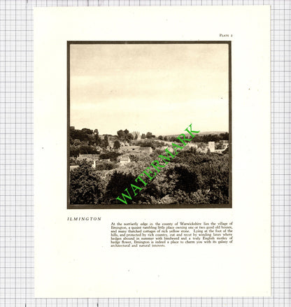 Chipping Campden  Ilmington Gloucestershire - 1940's Cutting / Print