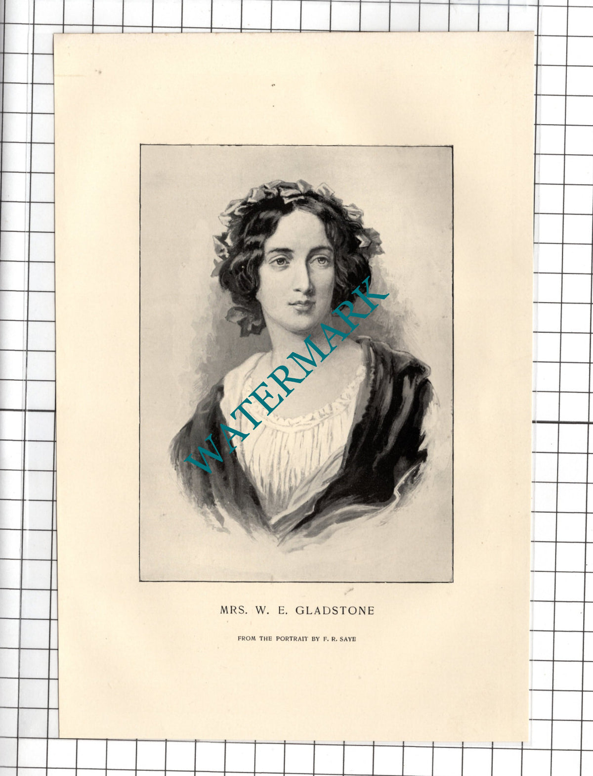 Mrs W E Gladstone - 1898 Small Print