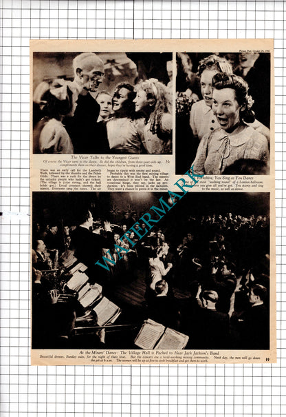 Askern Yorkshire Jack Jackson's West End Band Hettie Williams - 1942 Article