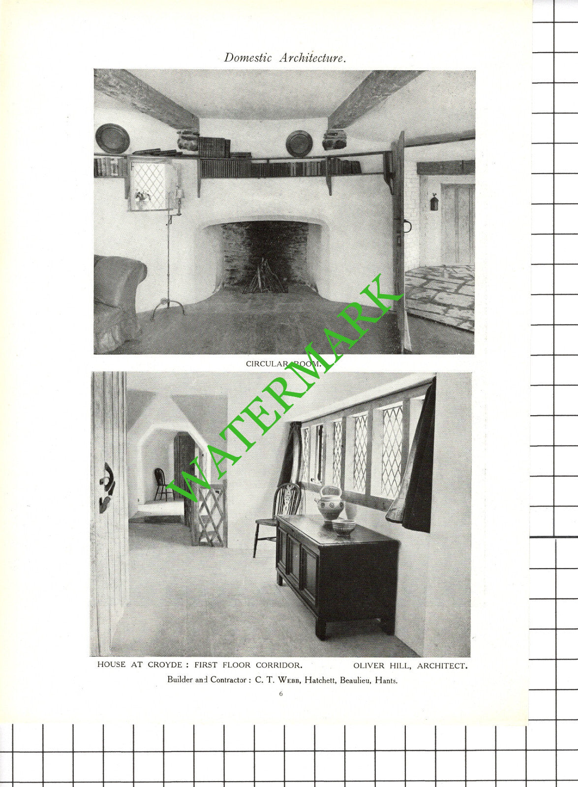 Croyde North Devon Oliver Hill Architect -  c.1920s Book Prints