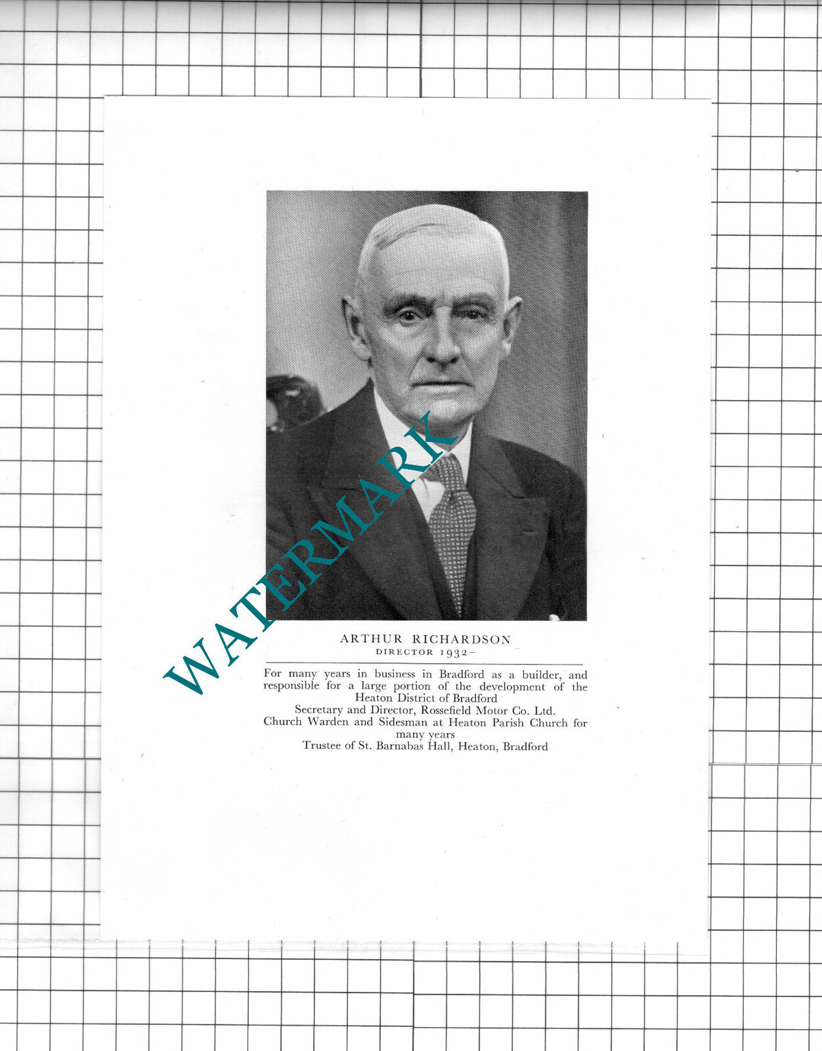 Arthur Richardson Heaton Bradford Rossefield Motor Co - 1951 Book Print