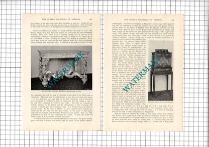 Windsor Castle Furniture Ernest M Jessop  - c.1899 Article