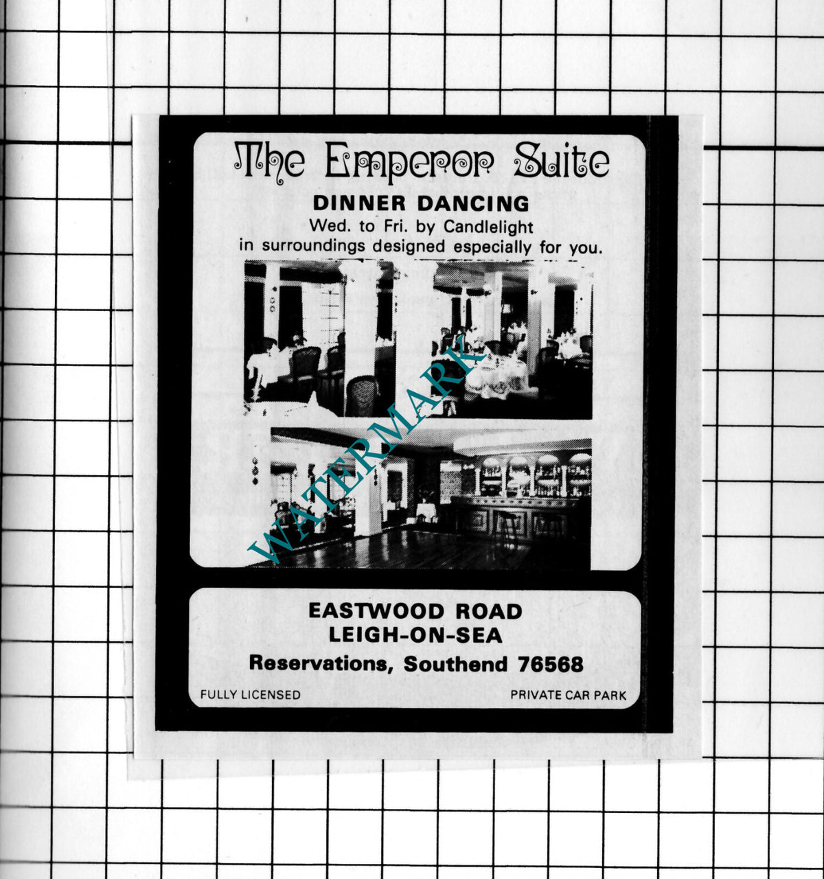The Emperor Suite Leigh-on-Sea Essex Advert - 1976  Small Clipping / Print