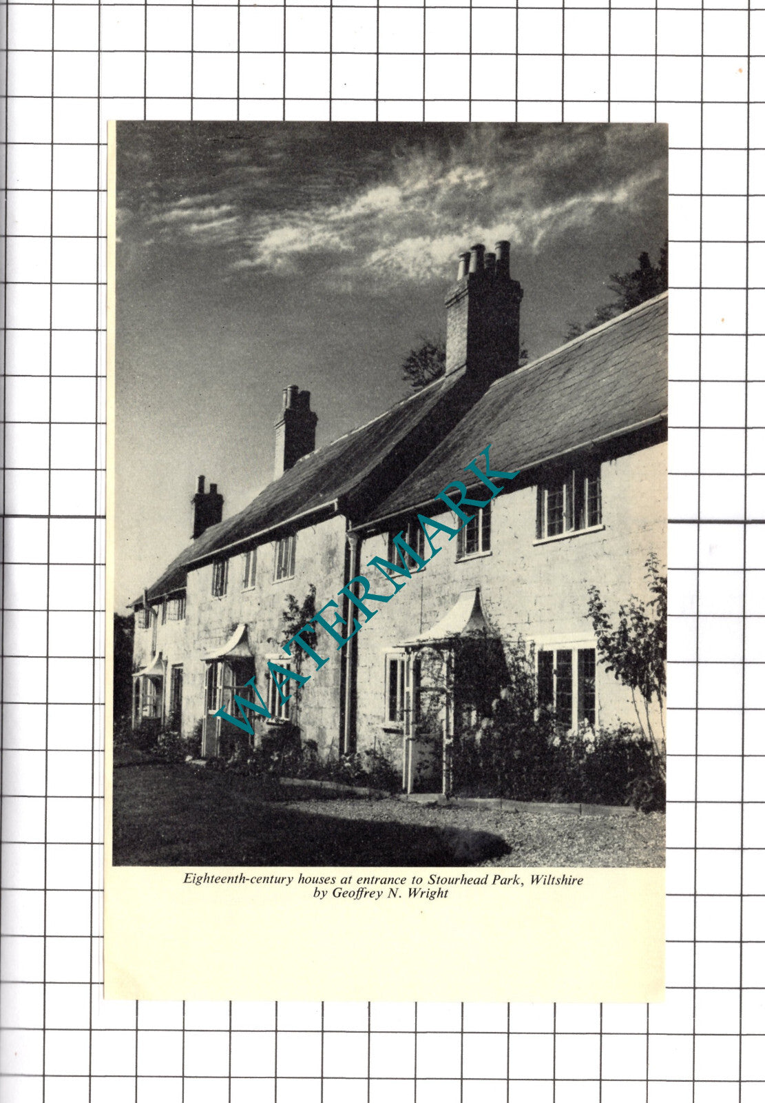 Stourhead Park Wiltshire  - 1969 Clipping / Print