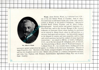 William Henry Warner Percy Lodge East Sheen / John Daniel Wood - c.1905 Clipping