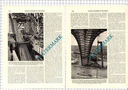 Sydney Harbour Bridge Australia - 1930s Article / Print
