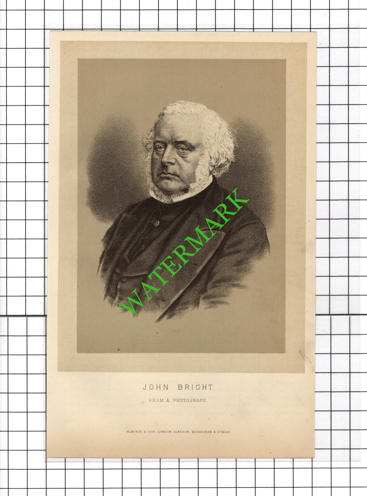 John Bright  - 1890's Small Print