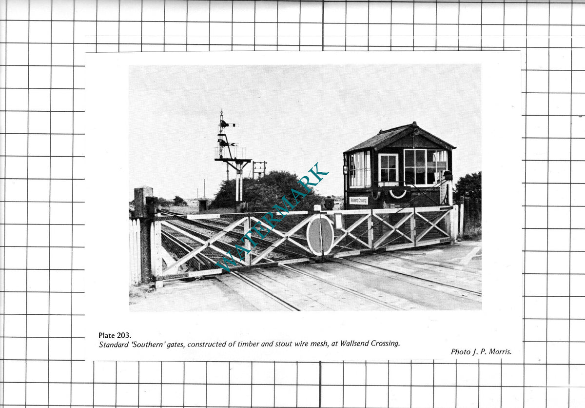 Wallsend Railway Gate  Signal Box - 1970's Clipping / Print