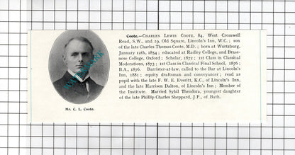 John Dawson Crawford Warrenpoint / Charles Lewis Coote - c.1905 Clipping