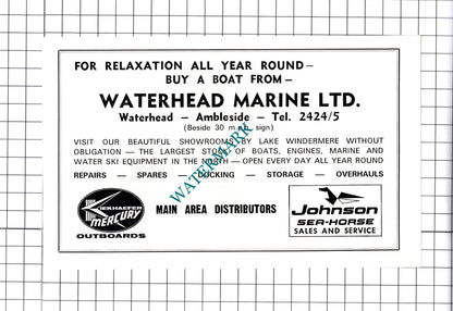 Ravenglass & Eskdale Railway / Waterhead Marine Ltd  Ambleside  - c.1968 Cutting