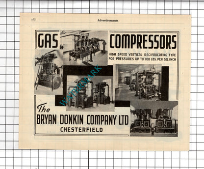 Vee-Reg Valves Ltd London / Bryan Donkin Company Ltd Chesterfield - 1951 Advert