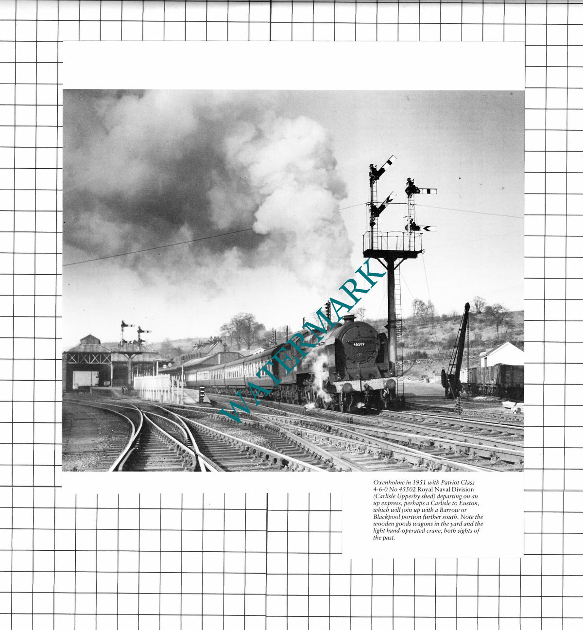 Carlisle Upperby Shed Railway Engine No 45502 - Cutting