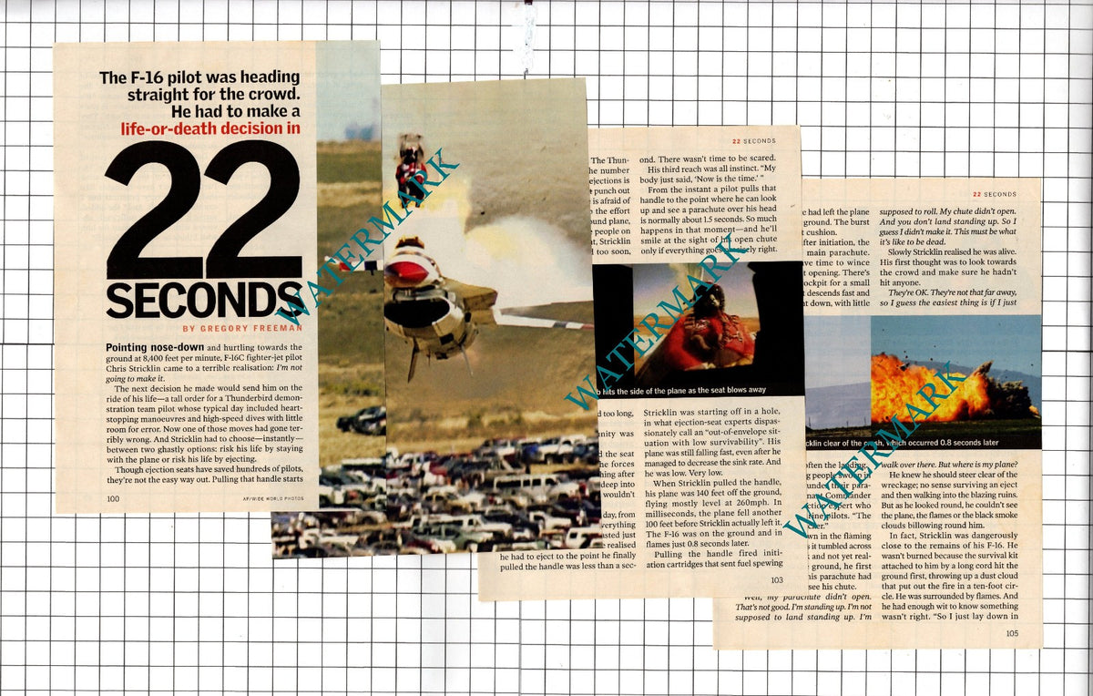 Thunderbird Demonstration Team F-16C Idaho USA Chris Stricklin - 2005 Article